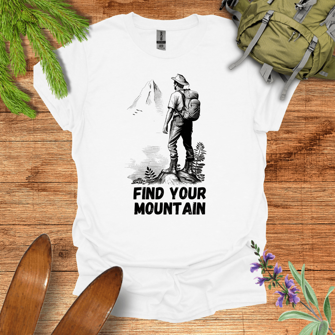 Find Your Mountain T-Shirt White / S