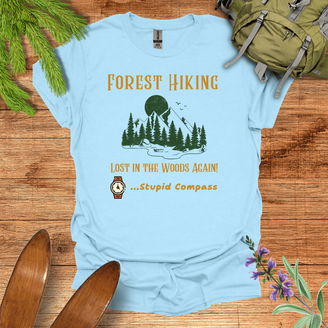 Forest Hiking T-Shirt Light Blue / S
