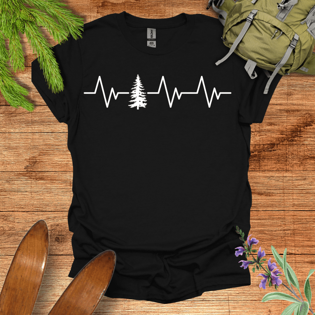 Forest Pulse T-Shirt Black / S