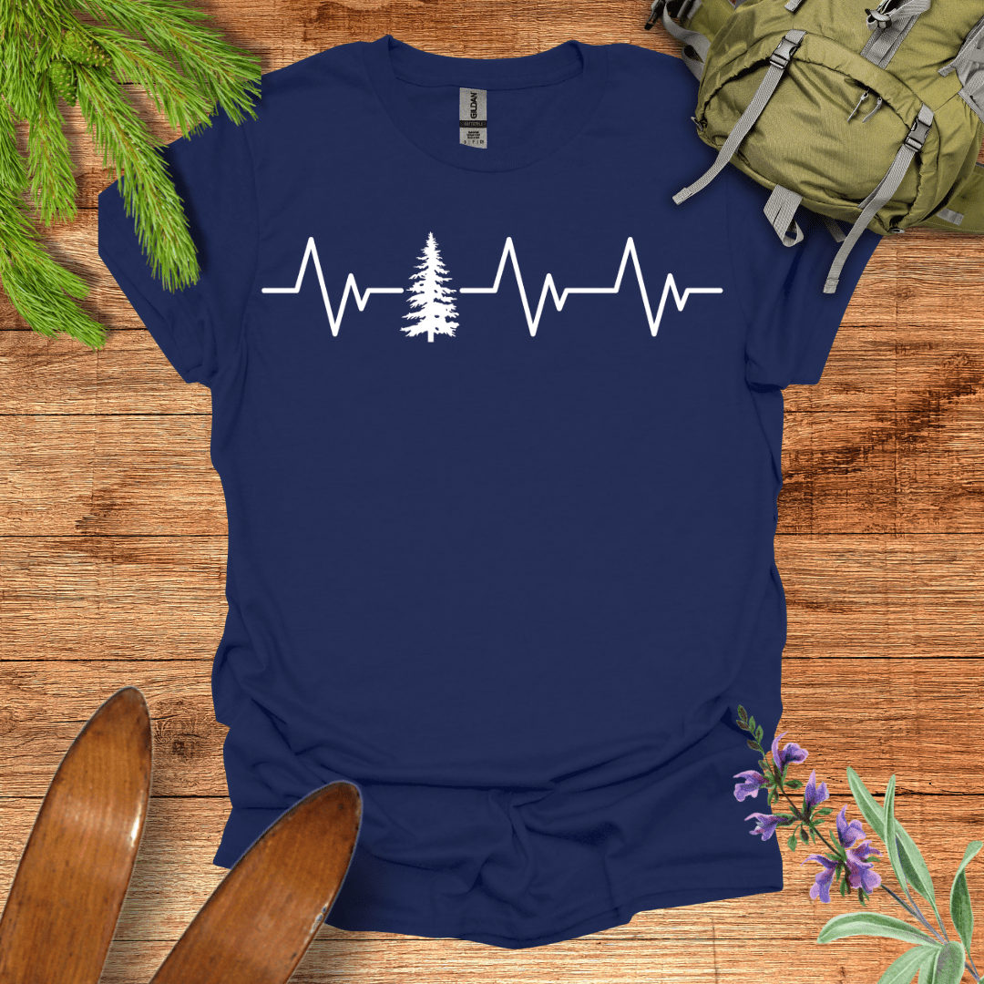 Forest Pulse T-Shirt Navy / S