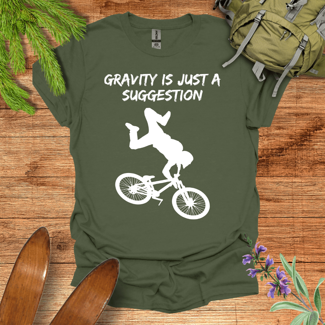 Gravity Bike T-Shirt Military Green / S