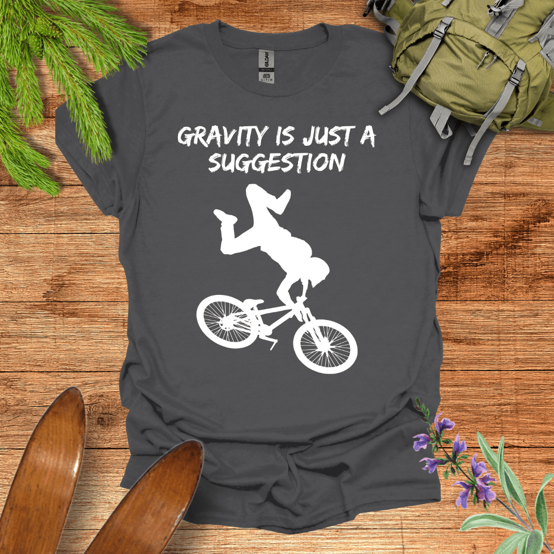 Gravity Bike T-Shirt Charcoal / S