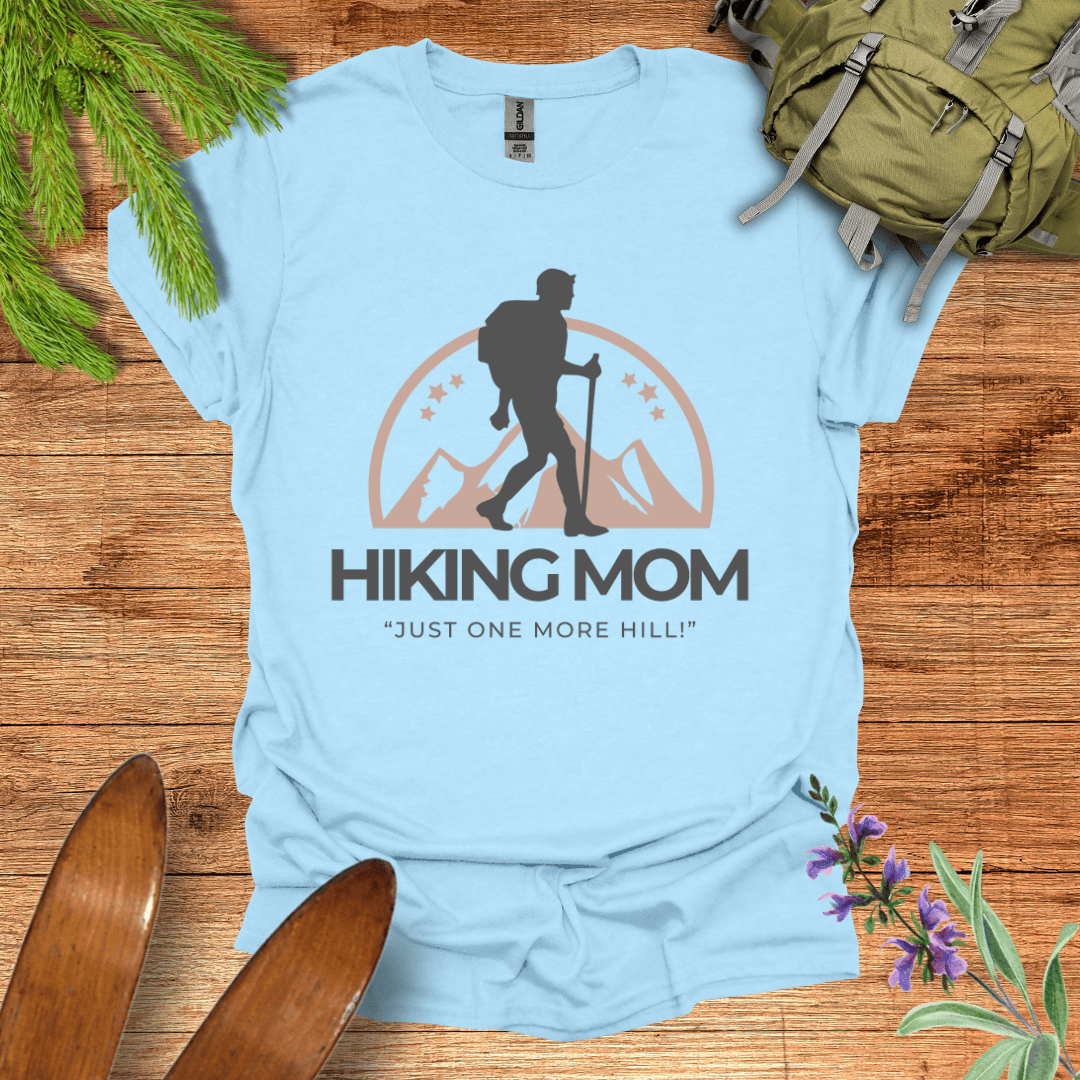 Hiking Mom T-Shirt Light Blue / S