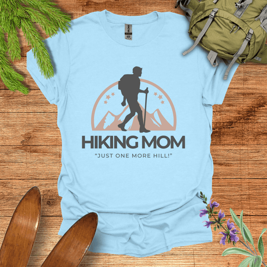 Hiking Mom T-Shirt Light Blue / S
