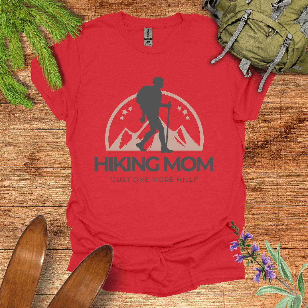 Hiking Mom T-Shirt Red / S