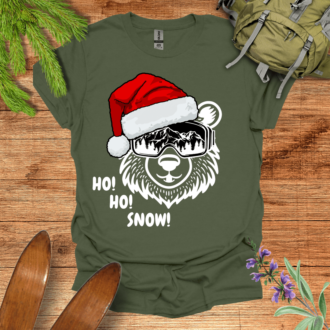 Ho Ho Snow T-Shirt Military Green / S
