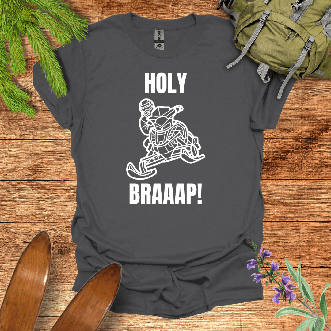 Holy Braaap T-Shirt Charcoal / S