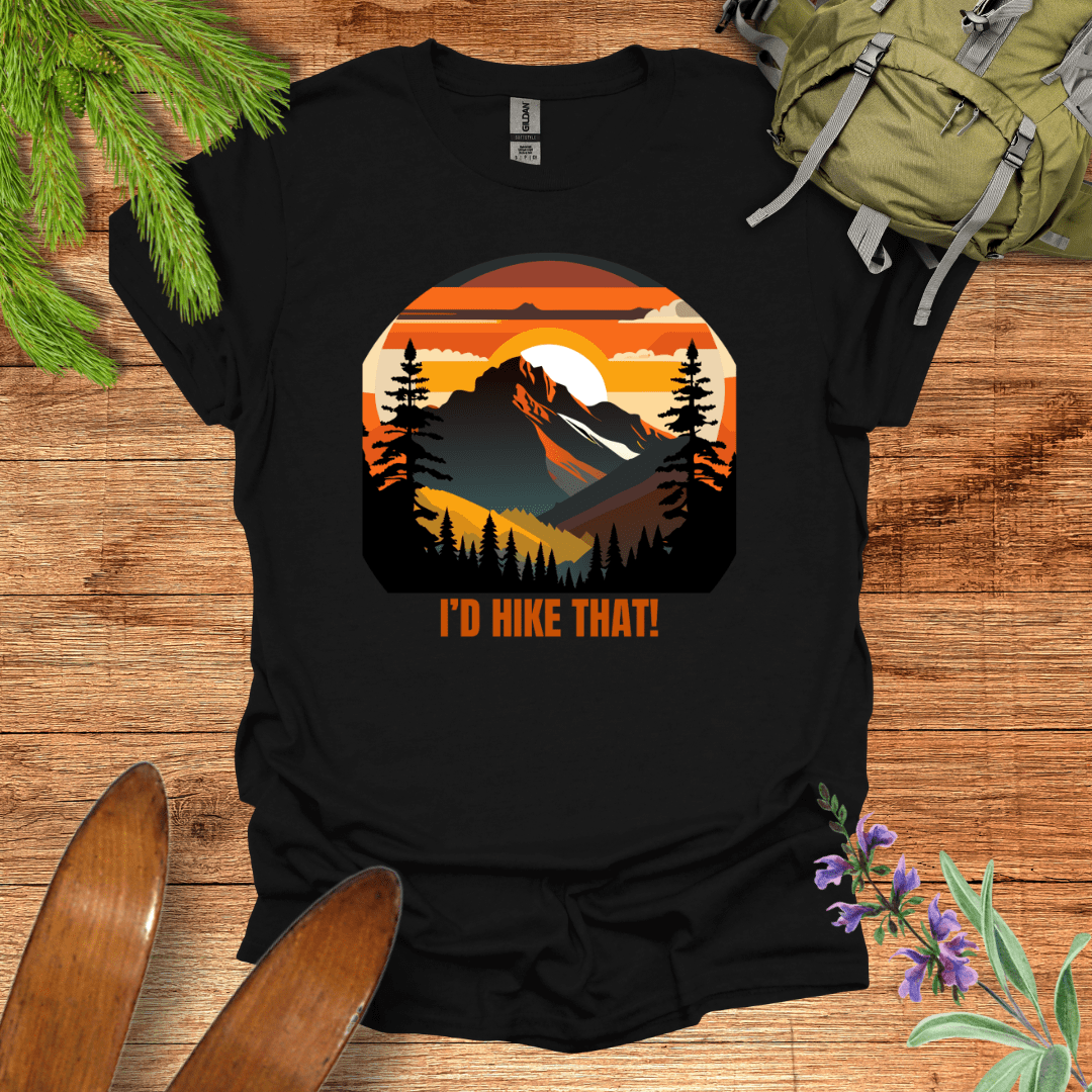 I'd Hike That T-Shirt Black / S