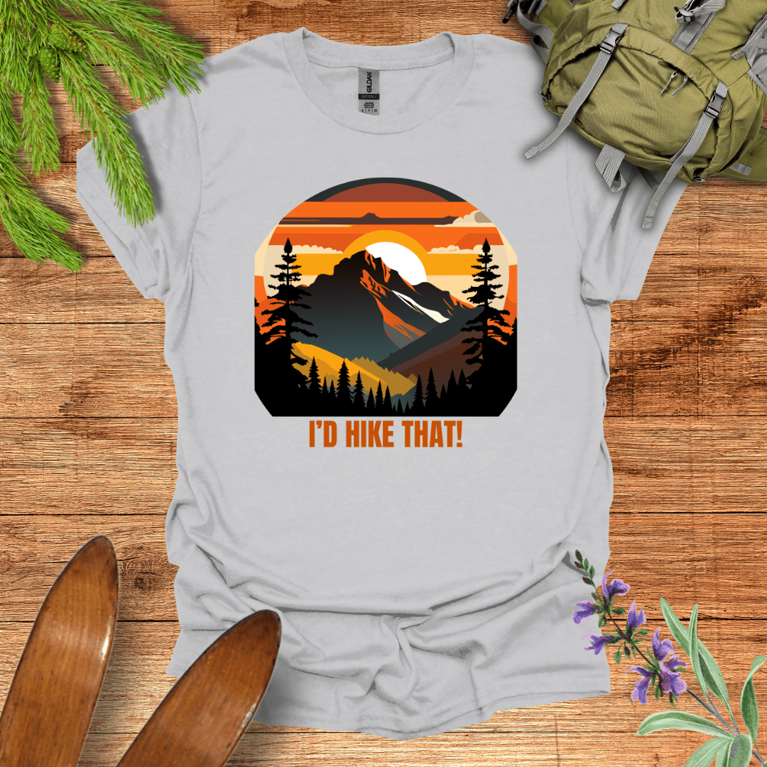 I'd Hike That T-Shirt Ice Grey / S