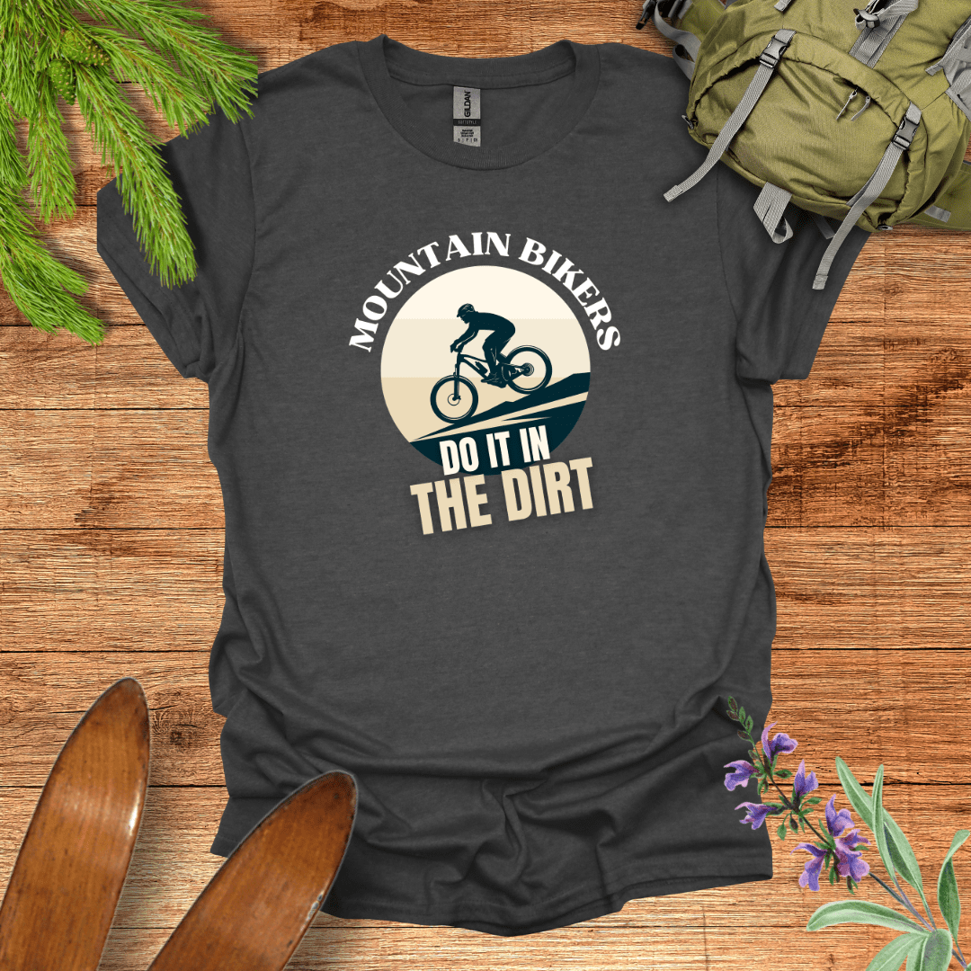 In The Dirt Biking T-Shirt Dark Heather / S