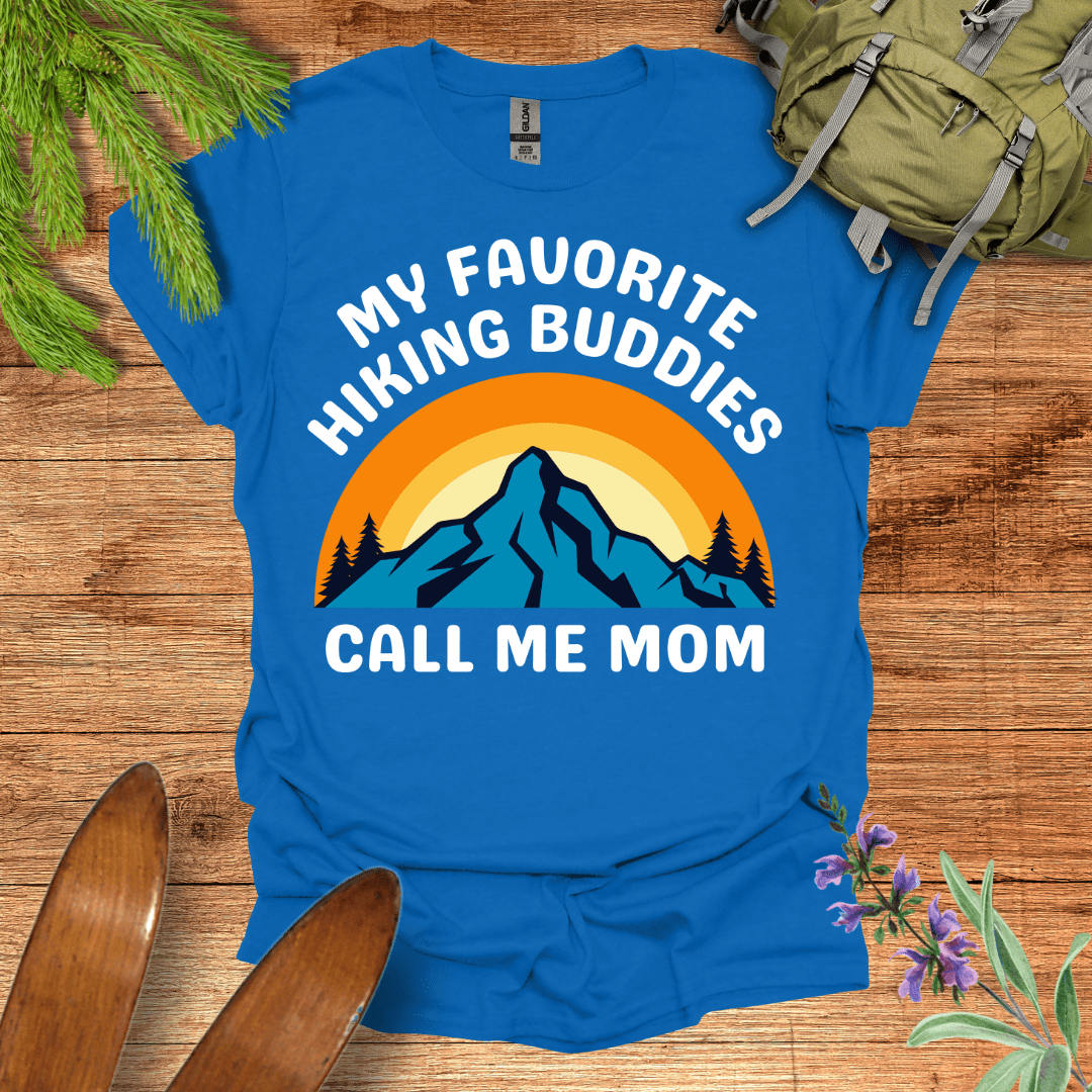 Mom Hiking Buddy T-Shirt Royal / S