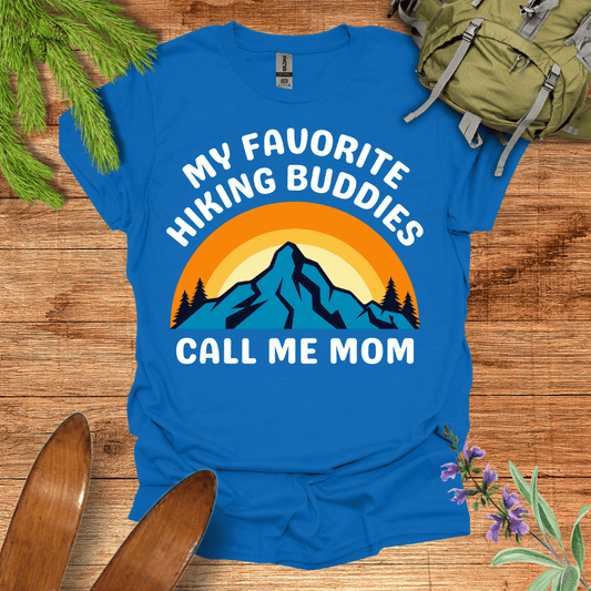 Mom Hiking Buddy T-Shirt Royal / S