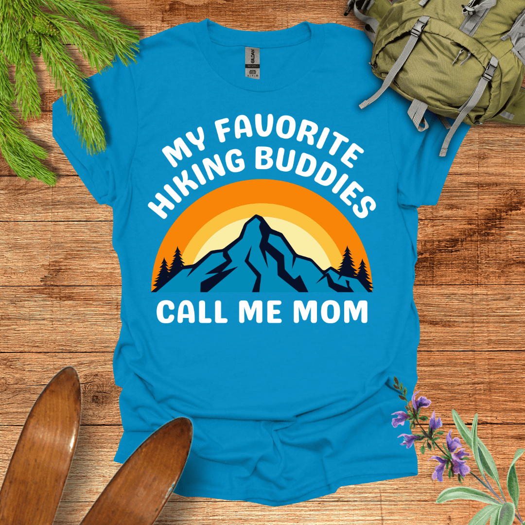 Mom Hiking Buddy T-Shirt Sapphire / S