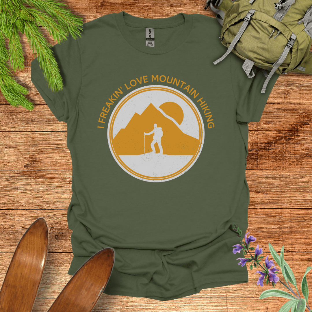 Mountain Hiking T-Shirt Military Green / S
