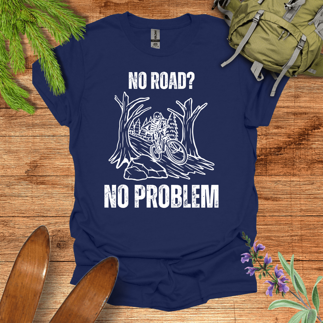 No Road No Problem T-Shirt Navy / S
