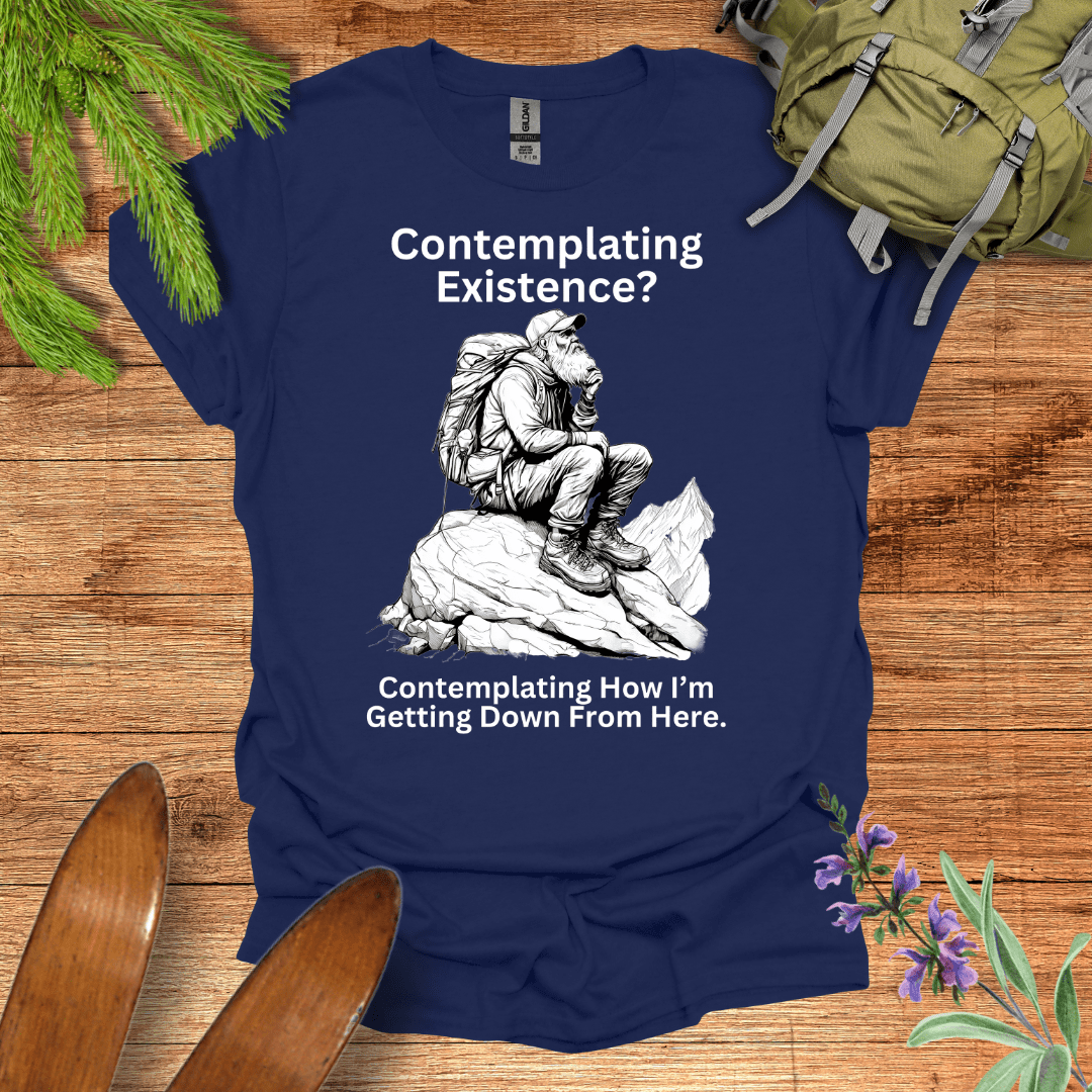 Peak Philosophy Hiking T-Shirt Navy / S