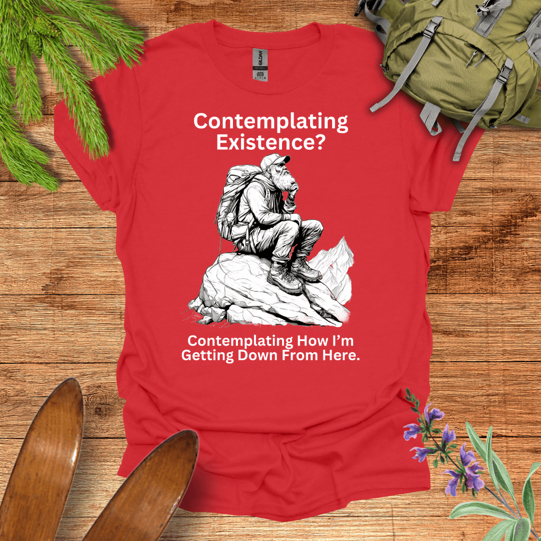 Peak Philosophy Hiking T-Shirt Red / S