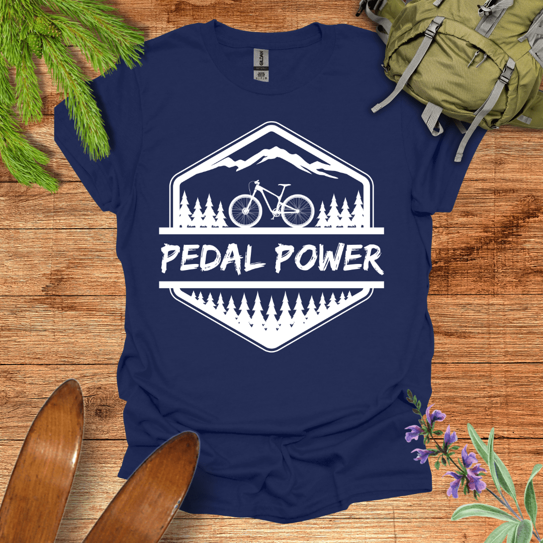 Pedal Power T-Shirt Navy / S