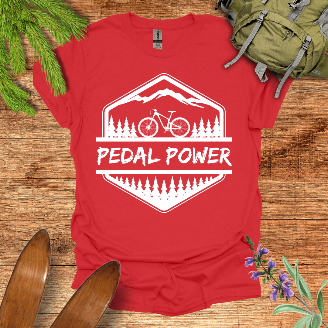 Pedal Power T-Shirt Red / S