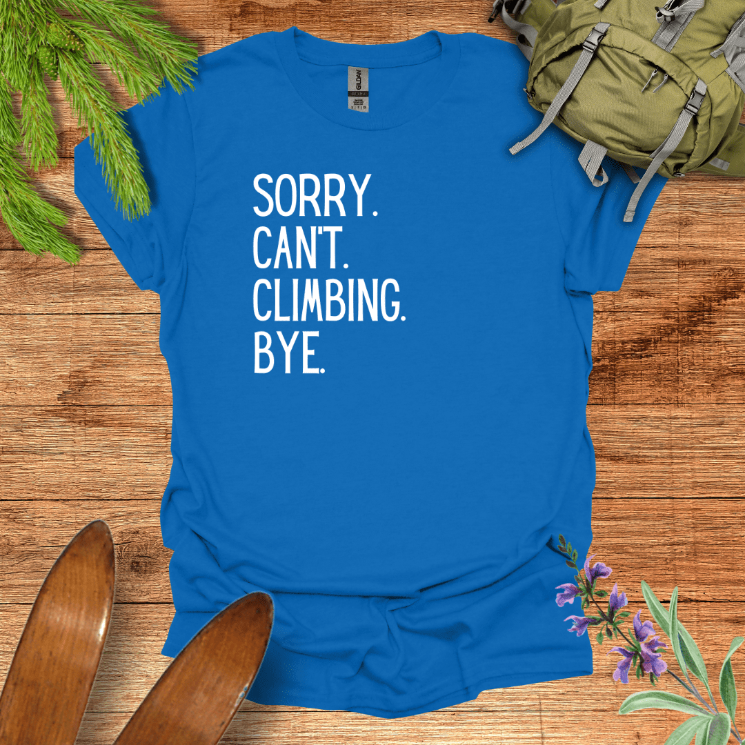 Sorry Climbing T-Shirt Royal / S