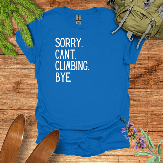 Sorry Climbing T-Shirt Royal / S