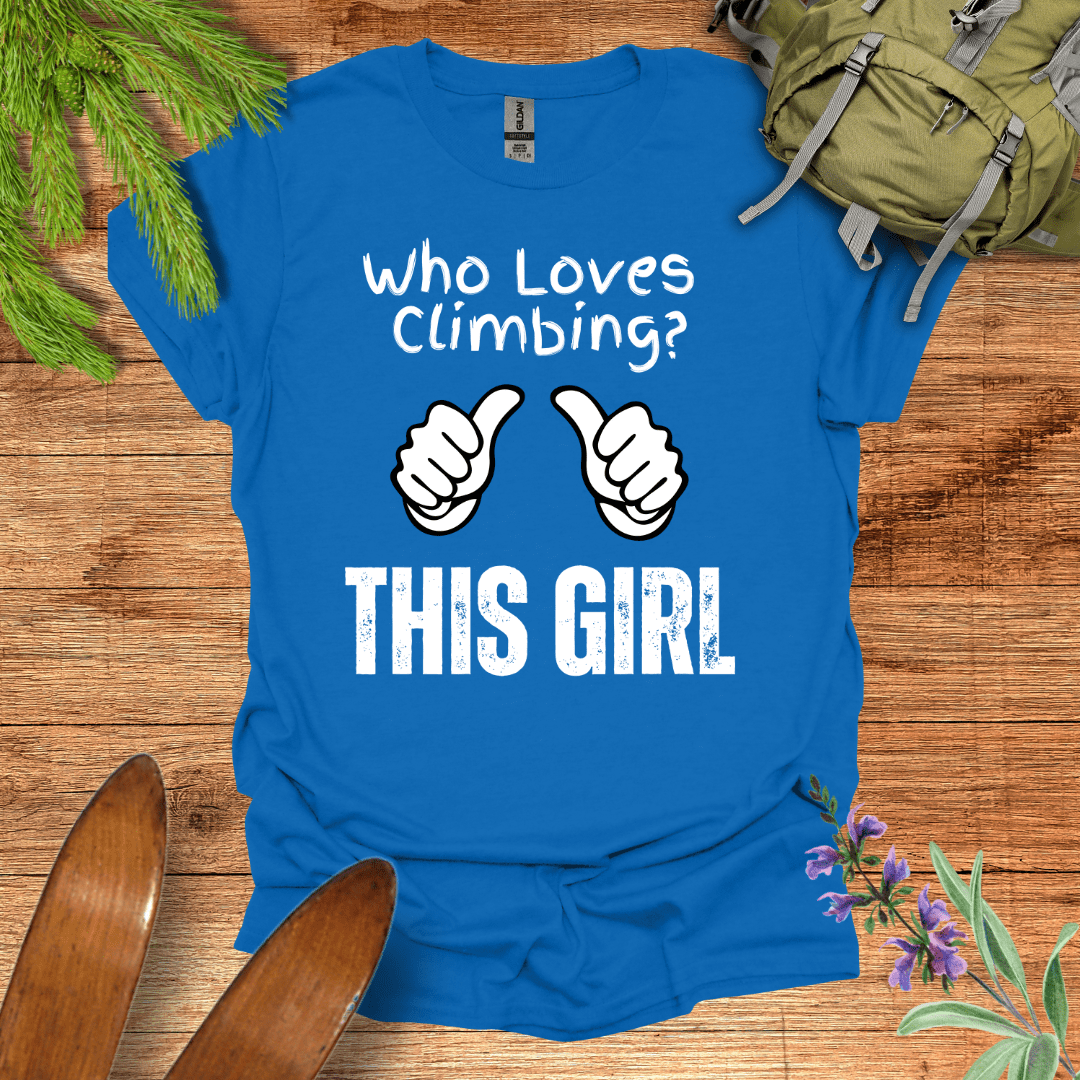 This Girl Loves Climbing T-Shirt Royal / S