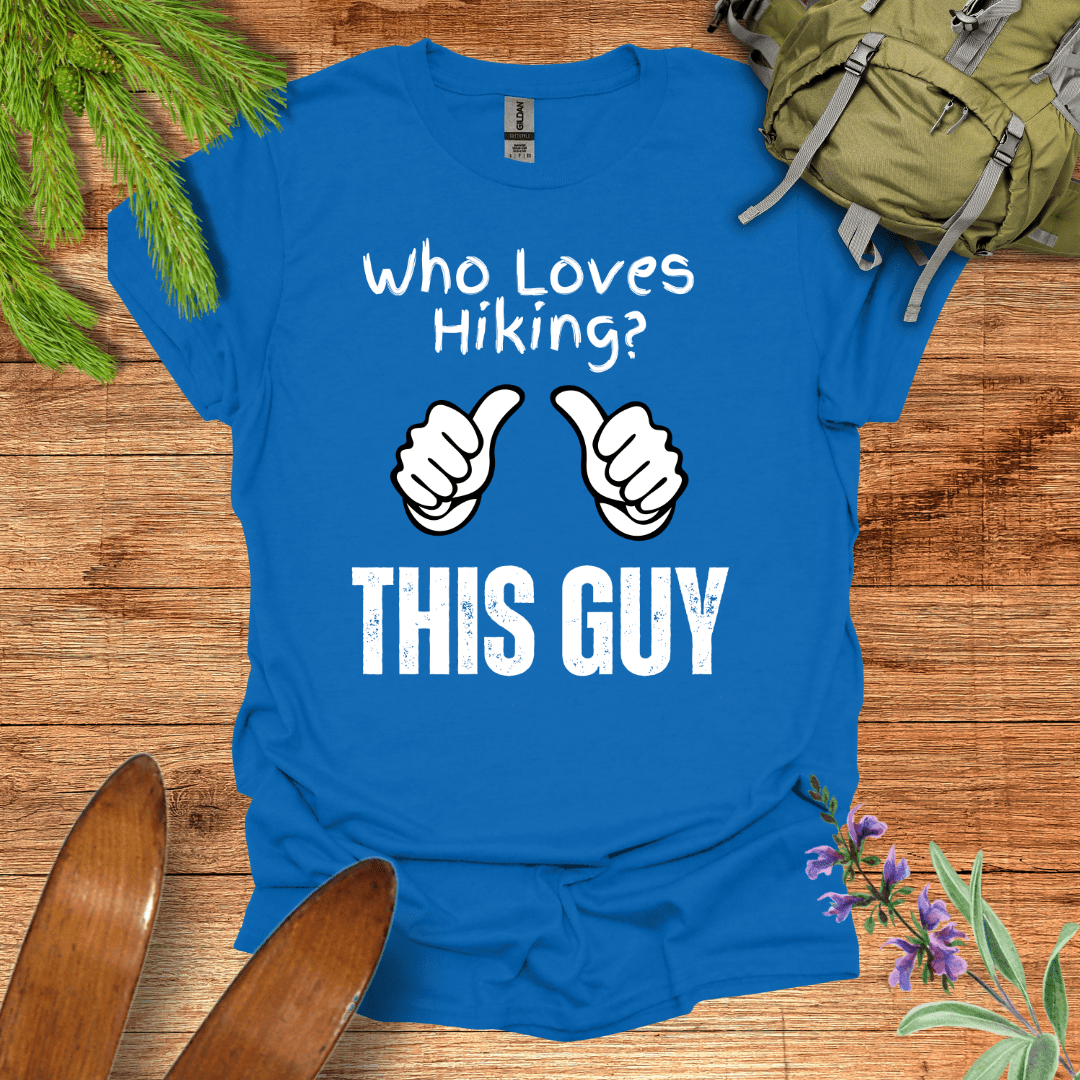 This Guy Loves Hiking T-Shirt Royal / S