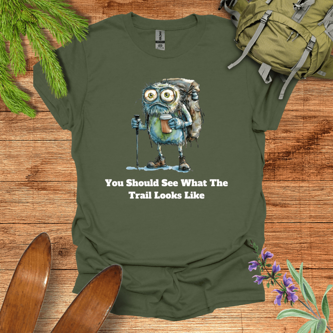 Ugly Trail Hiking T-Shirt Military Green / S