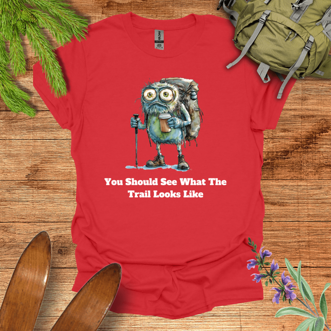 Ugly Trail Hiking T-Shirt Red / S